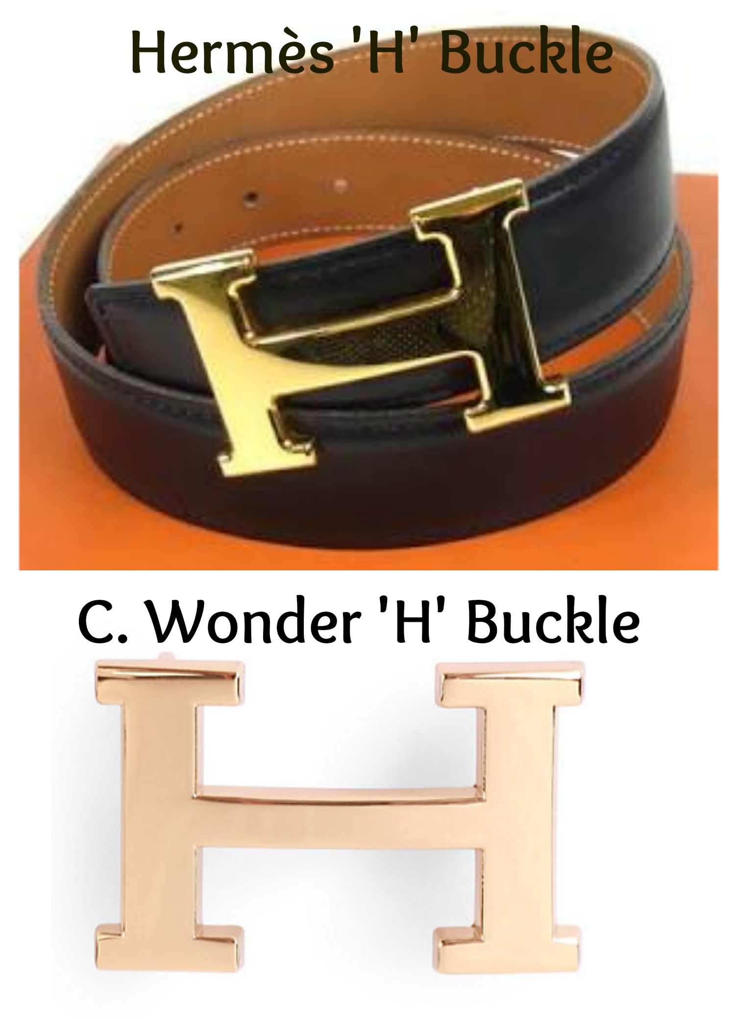 hermes belt buckle real